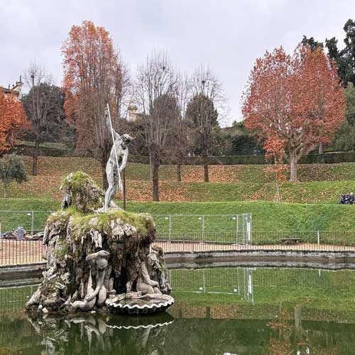Fountain of Neptune in the Boboli Gardens, Florence, Italy
